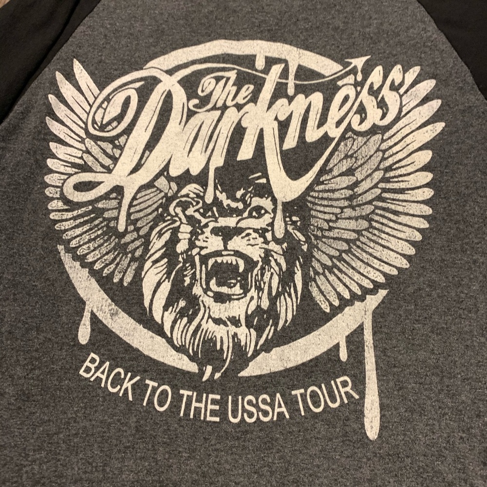 Darkness grey black baseball T